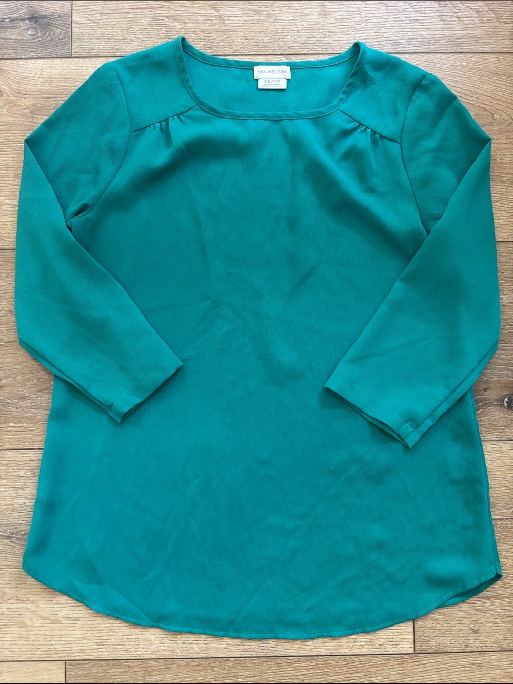 Van Heusen Teal Blouse - Womens XS